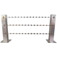 吉迎尚品 刀片刺绳铁蒺藜防盗网 刺绳+立柱 米