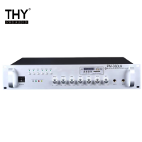 THY PRO AUDIO合并式定压功放 PM-360LK 台 银色 6分区 带USB 蓝牙 360W话筒