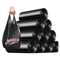 倩扬(QingYang) 塑料袋垃圾袋收纳盒露营户外黑色清洁装便捷式卫生幼儿园车上专用