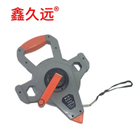 鑫久远 手提式钢架尺 防水尼龙覆膜钢卷尺 架式卷尺 50m 把