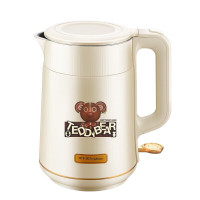 荣事达泰迪熊电热水壶 304家用不锈钢烧水壶 食品级全钢无缝内胆电烧水壶1.5L大容量防烫保温自动断电 RS-KT18H