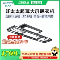 好太太电动晾衣架 智能晾衣机阳台折叠隐藏式照明隐形升降伸缩晾衣服架 GW-1076H-SJ