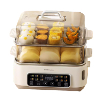 荣事达皇家双层电蒸锅 RS-ZG15Y2 触控预约21L大容量不锈钢蒸笼设计