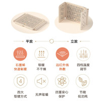 小熊(Bear) 取暖器家用暖脚器暖脚宝便携电暖器办公室桌下暖脚垫暖腿保暖平立多用DNQ-C03J1