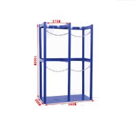 瑾如云海 气瓶固定架 650*300*1000mm( 双瓶)