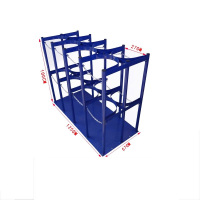 瑾如云海 工具架 气瓶固定架 1250*570*1000mm(八瓶)