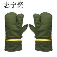 志宁聚棉手套 绿色棉布 双 绿色