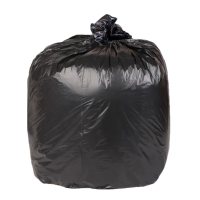 品雁众升(PYZS) 黑色平口垃圾袋 35*35cm 加厚增韧3.3丝 50只