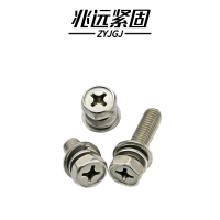 兆远紧固 不锈钢六角头三组合螺丝螺钉(个)(6*20)