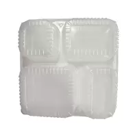 莘煊 一次性塑料餐饮具(PP四格餐盒)1350ml 200套/箱