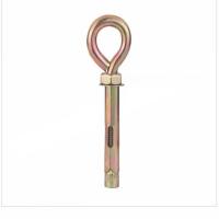 JIBIN/继彬 厂标 羊眼圈膨胀螺栓 碳钢 4.8级 镀彩锌 M8×60 个