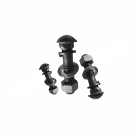 JIBIN/继彬 国标 鱼尾板轨道螺栓 碳钢 4.8级 发黑 M22×135 个