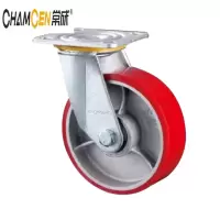 常成 平面铁芯红色PU轮 C6-12200-72J 活动8寸 /个