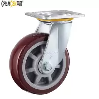 常成 枣红色PU轮 C4-12150-32A 活动6寸 /个