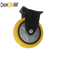 常成 橙黄色PU轮 B4-21125-31E 固定5寸/个