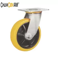 常成 橙黄色PU轮 K2-12100-32E 活动4寸/个