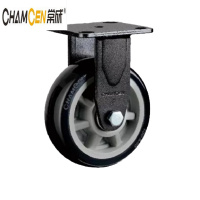 常成 黑色PU轮 C11-21125-32D 固定5寸 /个