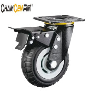 常成 黑色橡胶发泡轮 C12-22A200-102D 五金双刹8寸/个