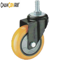 常成 聚氨酯万向轮 3寸 B4-2375-31E 丝杆 /个