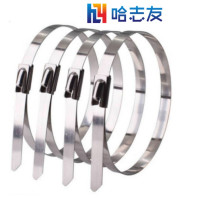 哈志友金属加工不锈钢扎带7.9*800mm 50根/包耐磨损,体积小,不脱扣
