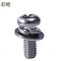 石哈不锈钢十字槽半圆头三组合M5*20(个)