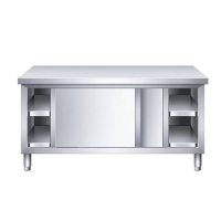 不锈钢工作台操作台橱柜[材质:304不锈钢]/个(1200*800*800mm)