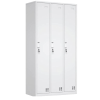 三门更衣柜储物柜备品柜[材质:0.8mm冷轧钢板](1850*900*500mm)