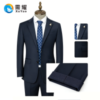需耀 男西服套装 2743藏青 套