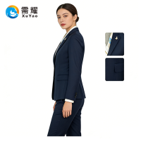 需耀 女西服套装 2767藏青 套