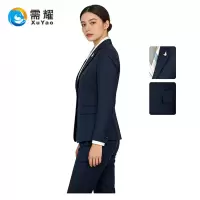 需耀 女西服套装 2767藏青 套