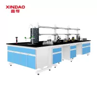 鑫导 实验室操作台 SYT40-钢木中央台定制 米