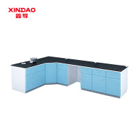 鑫导 实验桌 SYT83-角柜钢木定制 米