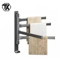 铁迅浴室旋转多杆毛巾架LX43 个