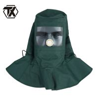 铁迅防粉尘帆布头套披肩帽X65 个