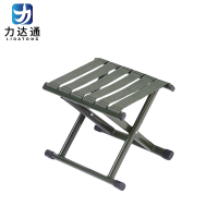 力达通 折叠椅马扎 特厚扁管军绿 把