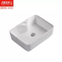 洁豹水暖方形台上洗脸盆