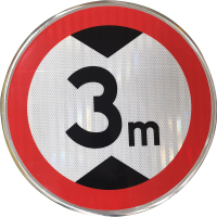 限高限宽标识牌 直径600mm