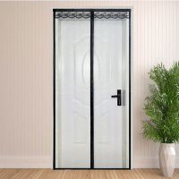 夏季纱窗磁性魔术贴家用防蚊门帘 玻璃纤维门帘免打孔门帘 平方米计价