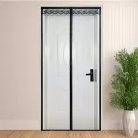 夏季纱窗磁性魔术贴家用防蚊门帘 玻璃纤维门帘免打孔门帘 平方米计价