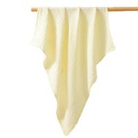 全棉时代2023冬水洗纱布浴巾 90cm×160cm(拉伸尺寸) 棉蕾黄,1条装1袋PTY234024ED00090