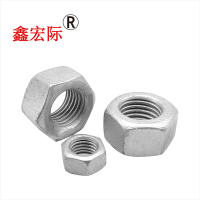 鑫宏际 铁附件 热镀锌六角螺帽M16/个