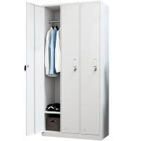 伟樽铁皮衣柜三门900*420*1800mm台