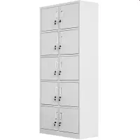 伟樽铁皮衣柜十门850*390*1800mm台