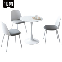 伟樽洽谈会议桌一桌三椅700*700*750mm套