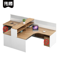 伟樽屏风办公桌双人位270*140*110cm张