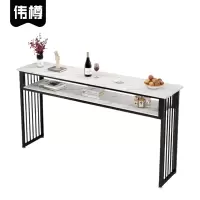 伟樽岩板吧台桌双层180*40*105cm张