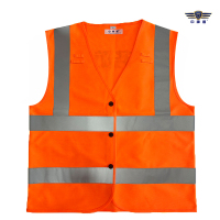 中神盾 橘红反光马甲 SWS-CDS-028 一套(可定制)