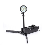 RDZM 防爆移动工作灯 JW6117 升降式探照灯LED红蓝警示灯配背带 台