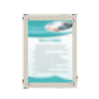 盛铁达 亚克力广告版画框揭挂展示制度牌1000*1000mm STD-XS221 平方米