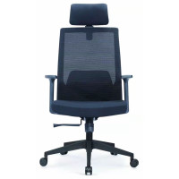 东杉 办公椅 黑色带头枕转椅 把